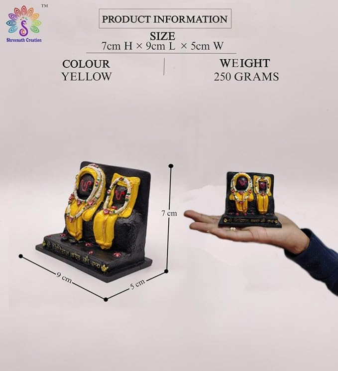 Giriraj ji Mukharvind swaroop Murti (Goverdhan swaroop) - Idol Statue for Pooja,Home Décor & Gifts (Yellow) - Image 5