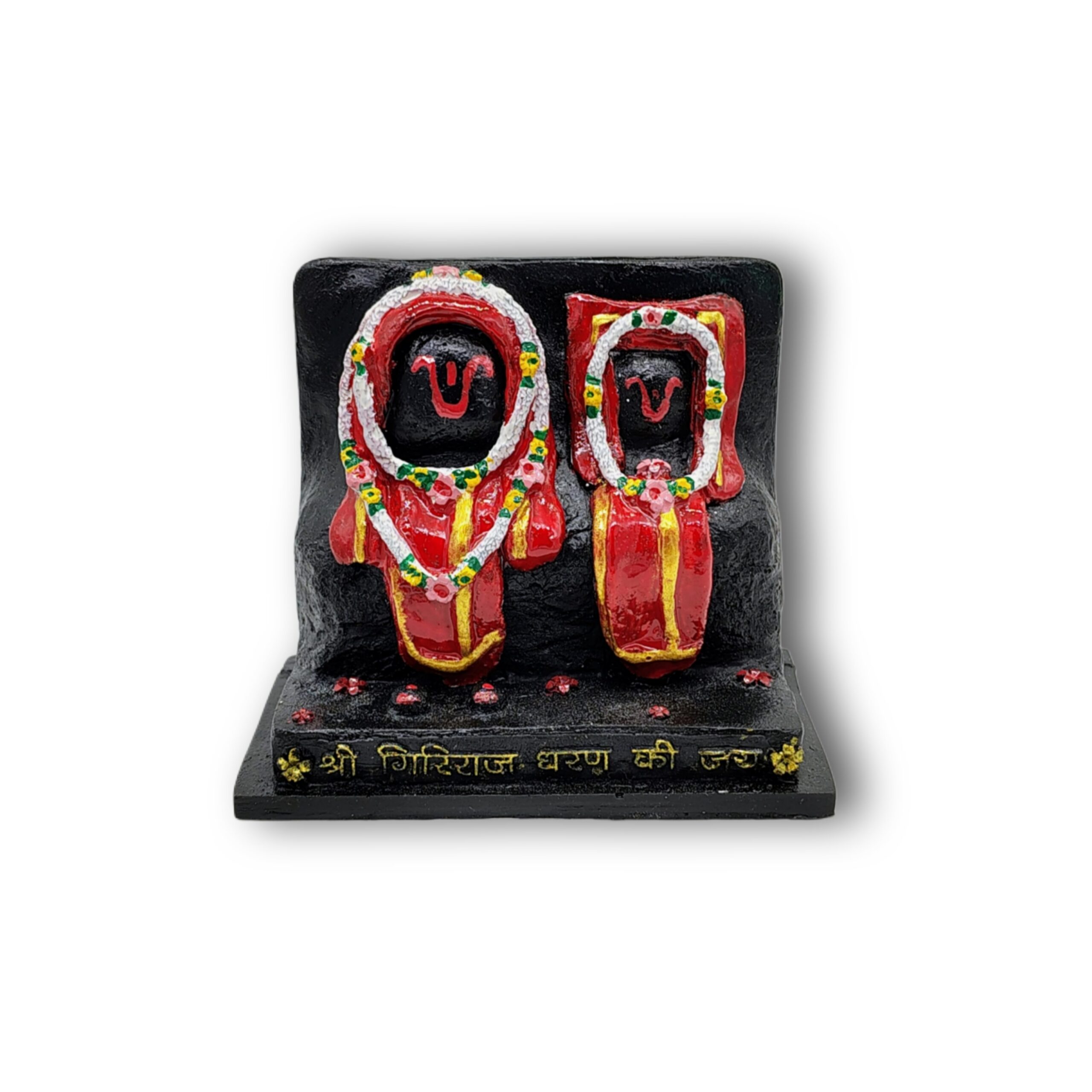 Giriraj ji Mukharvind swaroop Murti (Goverdhan swaroop) - Idol Statue for Pooja,Home Décor & Gifts, (Red)