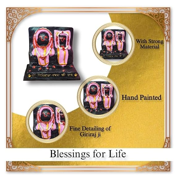 Giriraj ji Mukharvind swaroop Murti (Goverdhan swaroop) - Idol Statue for Pooja,Home Décor & Gifts, (Pink) - Image 2