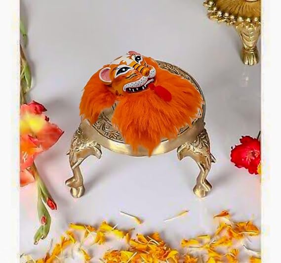 Narsingh ji Swarup/Narsimha Idol Hand Crafted Small | Hindu God and Goddess Idol/Statue/Murti (Small) - Image 2
